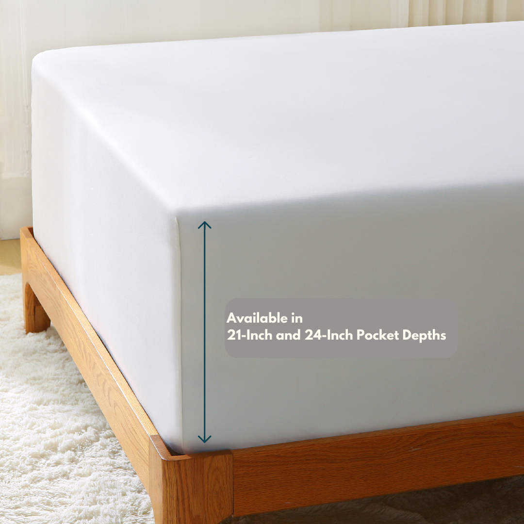 Bamboo Fitted Sheet Only - Extra Deep Pocket