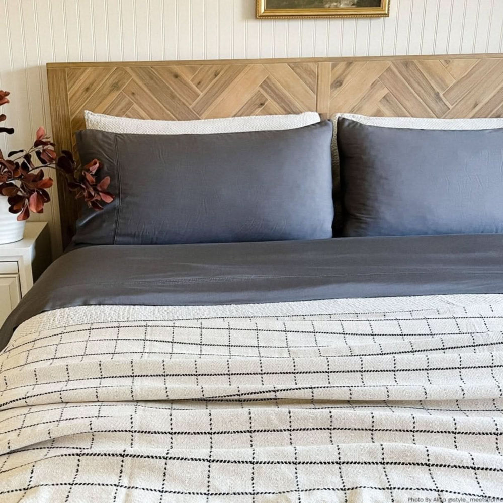 Dark Grey Bamboo Pillowcases by GOKOTTA - Image 3