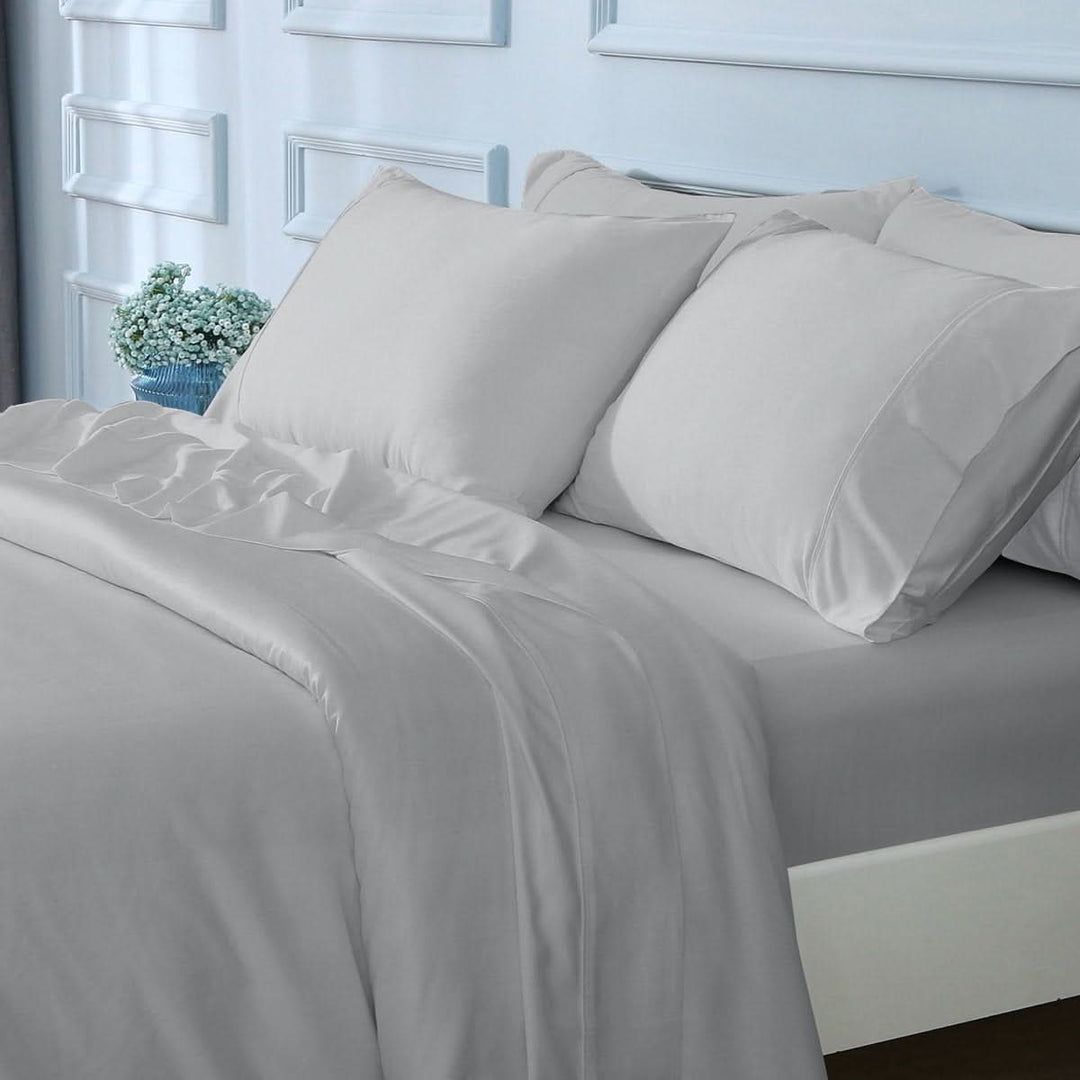 GOKOTTA Bamboo Sheet Set - BreezeComfort - Grey 10