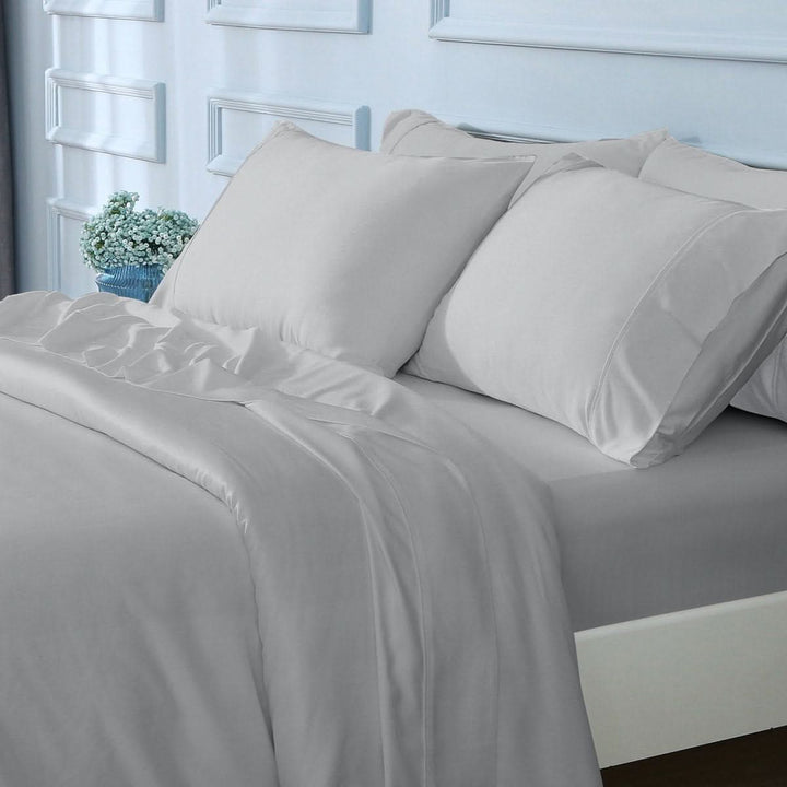 GOKOTTA Bamboo Sheet Set - BreezeComfort - Grey 10