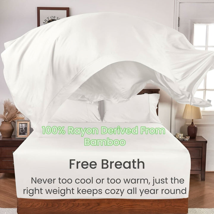 GOKOTTA Bed Sheets Set - AllSeason - Extra Deep Pocket-creamwhite1