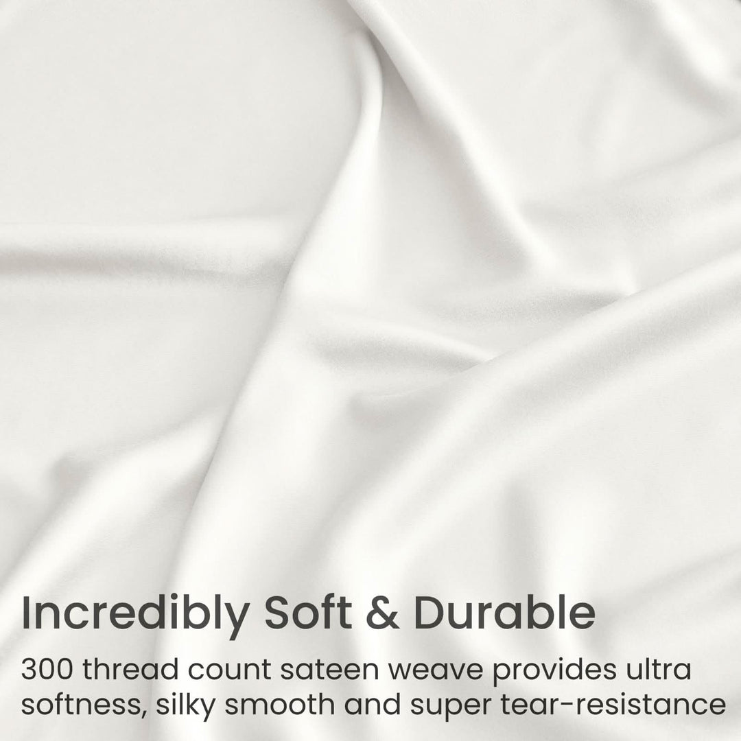 GOKOTTA Bed Sheets Set - AllSeason - Extra Deep Pocket-creamwhite1