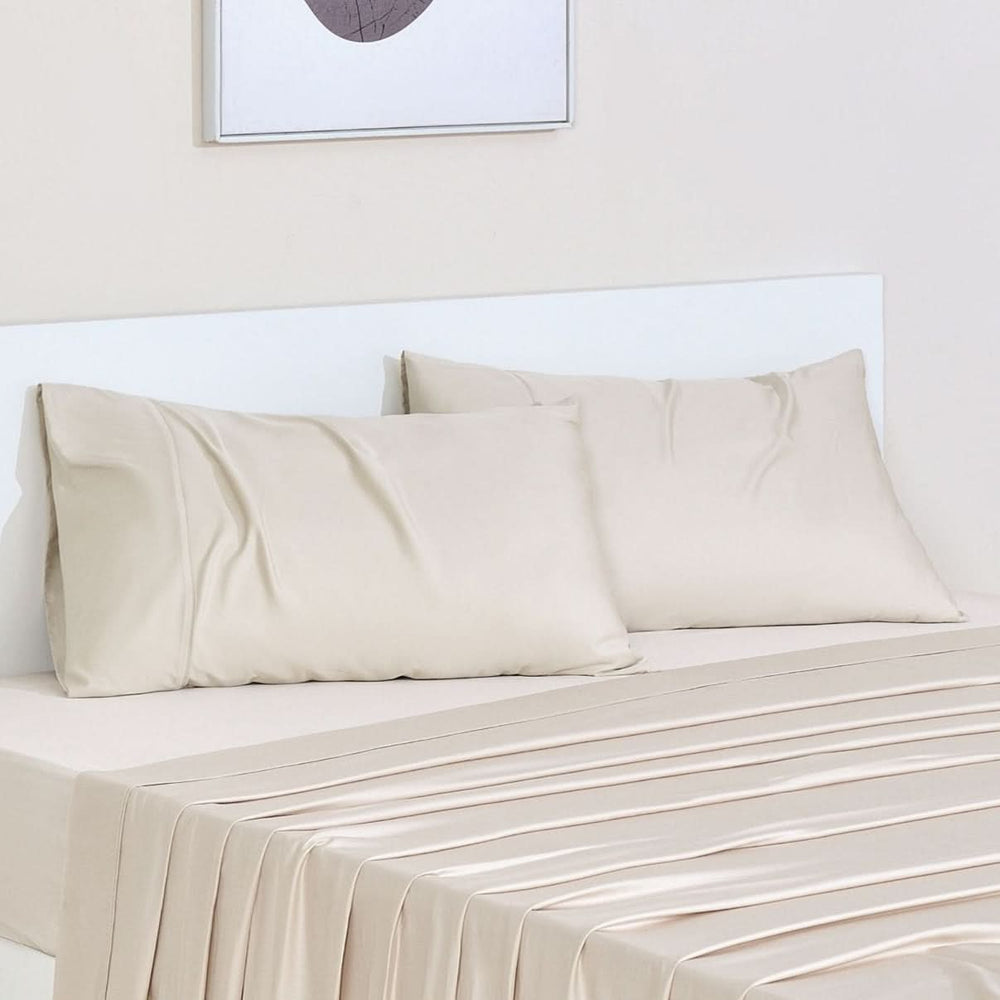 Light Beige Bamboo Pillowcases by GOKOTTA - Image 2