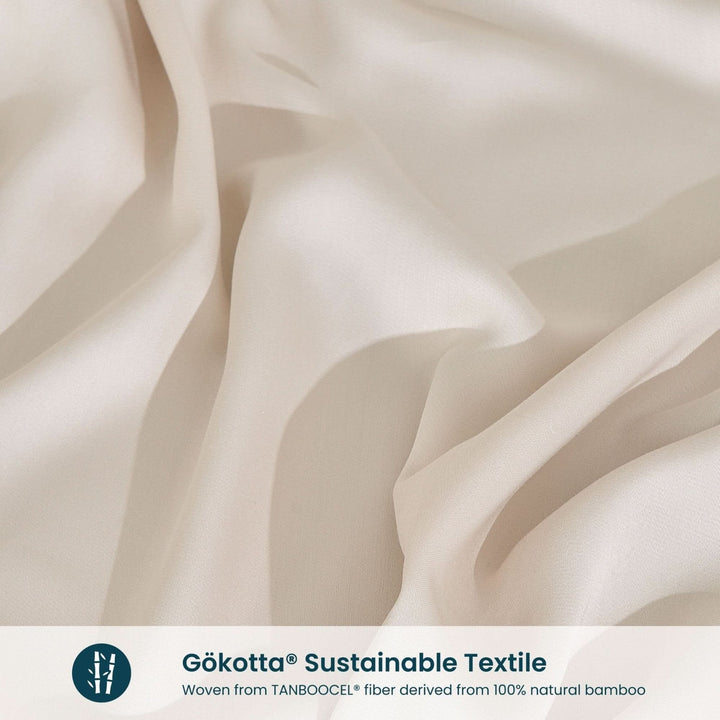 Light Beige Bamboo Pillowcases by GOKOTTA - Image 5